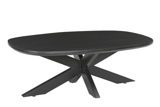 Salontafel Jesper Mangohout Zwart 120x75 cm-Salontafels-Livingfurn