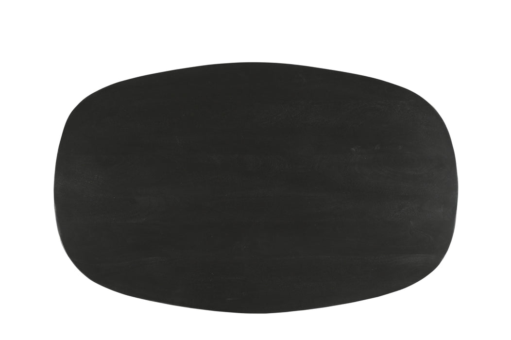 Salontafel Jesper Mangohout Zwart 120x75 cm-Salontafels-Livingfurn