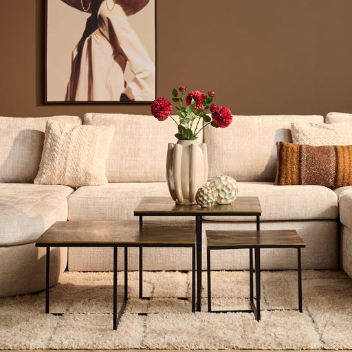 Salontafel Joelle Brons Aluminium 70 cm-Salontafels-Starfurn