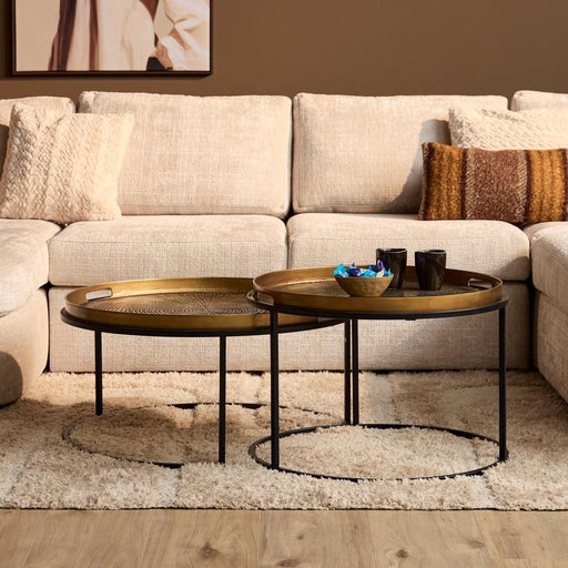 Salontafel Julie Koper Aluminium 79 cm-Salontafels-Starfurn