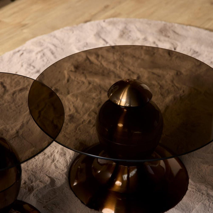 Salontafel Juna Brons Metaal 70 cm-Salontafels-Starfurn