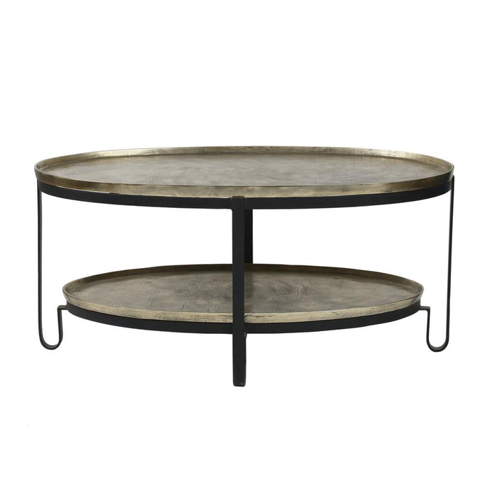 Salontafel Kae Zwart 58x96 cm-Salontafels-PTMD