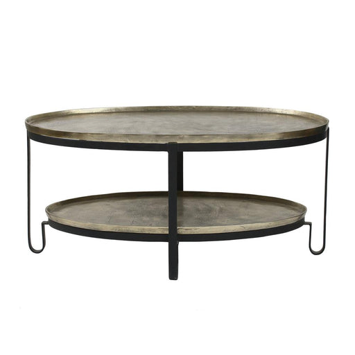 Salontafel Kae Zwart 58x96 cm-Salontafels-PTMD