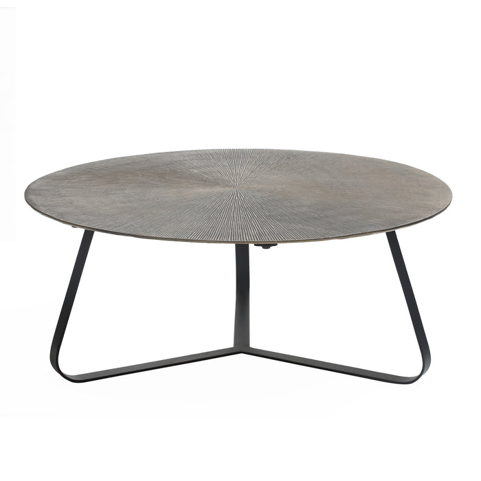 Coffee Tables Kae Gold Alu Black Iron Round Coffee Table L
