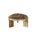 Salontafel Kayo Versteend Hout Beige Hoog-Salontafels-PTMD