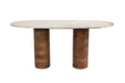 Salontafel Kouk Marble Bruin 100x40 cm-Salontafels-Creating Home