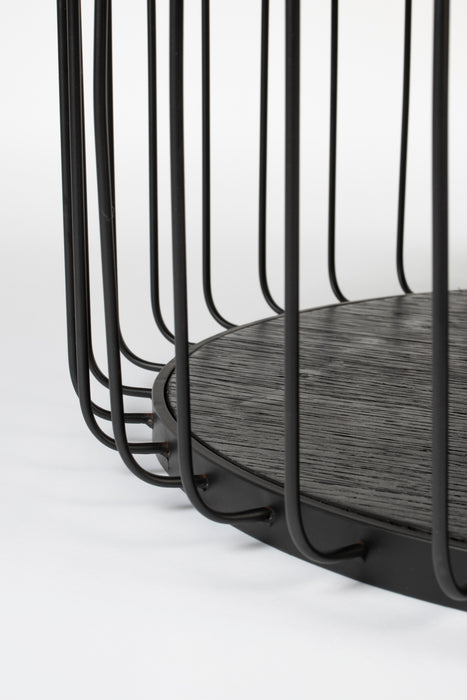 Salontafel Lance M Glass Zwart Ø60x31 cm-Salontafels-Creating Home