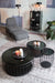Salontafel Lance M Glass Zwart Ø60x31 cm-Salontafels-Creating Home