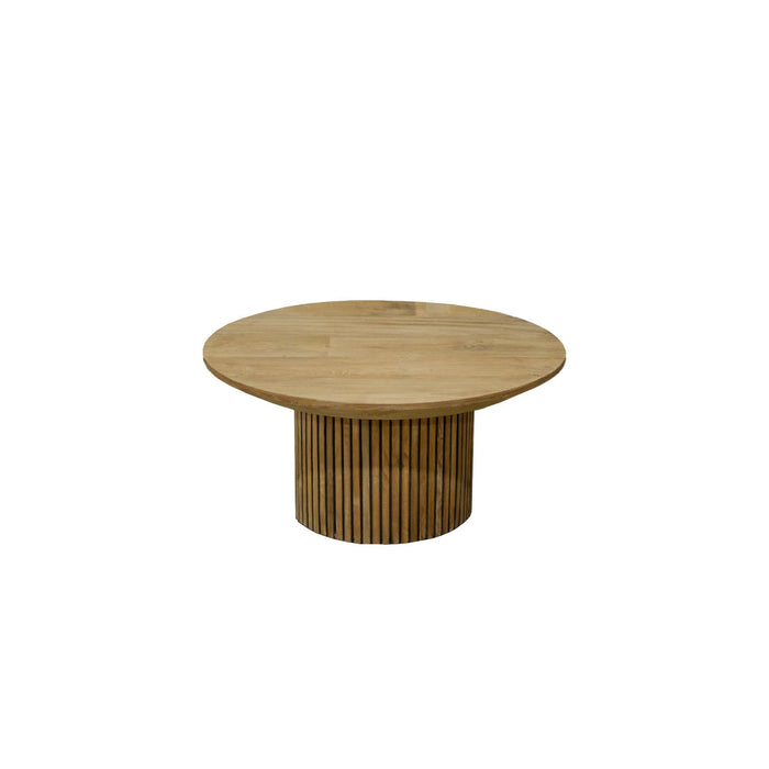 Salontafel Lausanne Teakhout Naturel hout 80 cm 80x80x38 cm-Salontafels-Livingfurn