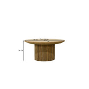 Salontafel Lausanne Teakhout Naturel hout 80 cm 80x80x38 cm-Salontafels-Livingfurn