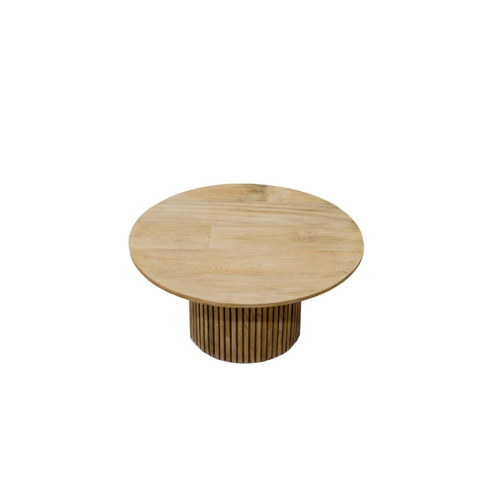Salontafel Lausanne Teakhout Naturel hout 80 cm-Salontafels-Livingfurn