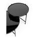 Salontafel Li Glass Zwart 122x82 cm-Salontafels-Creating Home