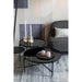 Salontafel Li | Zwart | Metaal | Glas-Salontafels-Creating Home