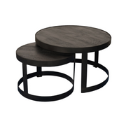 Salontafel Lola Zwart Staal 70 cm 70x70x45 cm-Salontafels-Starfurn