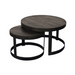 Salontafel Lola Zwart Staal 70 cm 70x70x45 cm-Salontafels-Starfurn