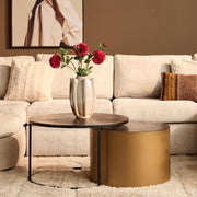 Salontafel Luna Goud Aluminium 75 cm 75x75x45 cm-Salontafels-Starfurn