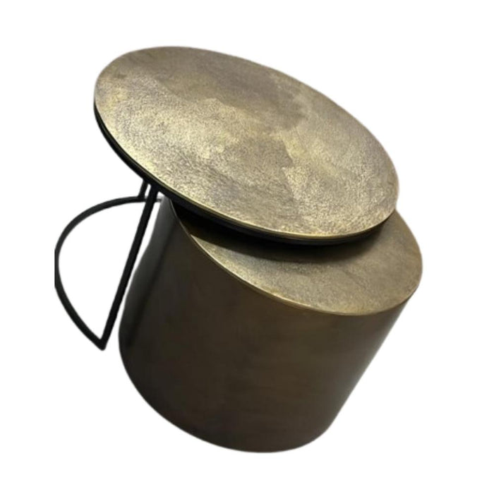 Salontafel Luna Goud Aluminium 75 cm-Salontafels-Starfurn