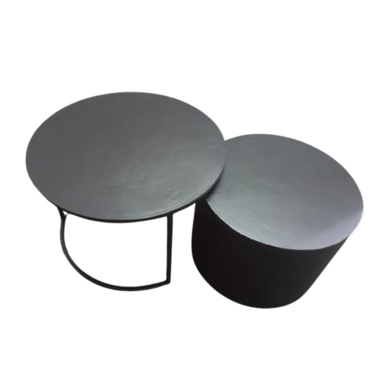 Salontafel Luna Zwart Aluminium 75 cm 75x75x45 cm-Salontafels-Starfurn