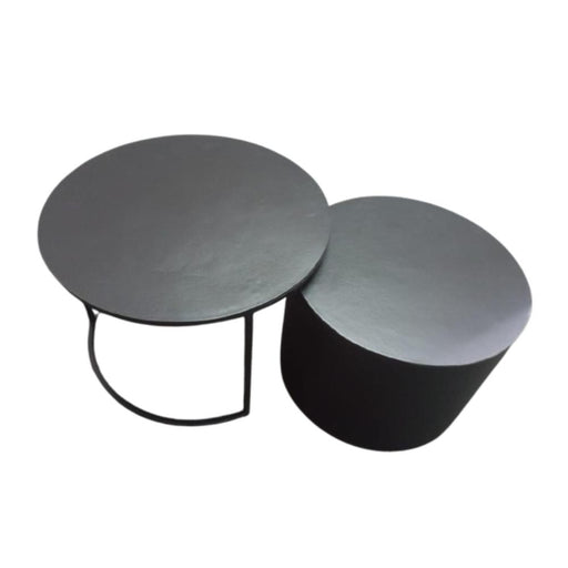 Salontafel Luna Zwart Aluminium 75 cm 75x75x45 cm-Salontafels-Starfurn
