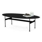 Salontafel MIRA OVAL Staal Zwart 120x39x35cm Spinder Design-Salontafels-Spinder