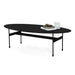 Salontafel MIRA OVAL Staal Zwart 120x39x35cm Spinder Design-Salontafels-Spinder
