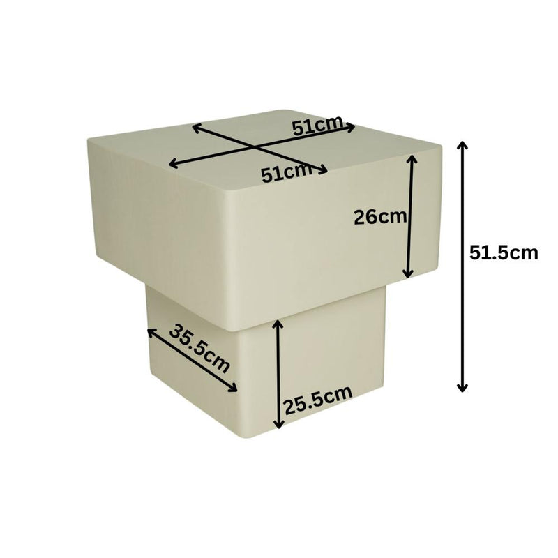 Salontafel Mabel Zand Mangohout 90 cm 90x90x38 cm-Salontafels-Starfurn