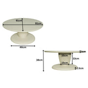 Salontafel Mabel Zand Mangohout 90 cm 90x90x38 cm-Salontafels-Starfurn