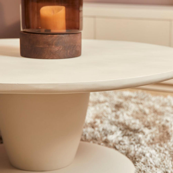 Salontafel Mabel Zand Mangohout 90 cm-Salontafels-Starfurn