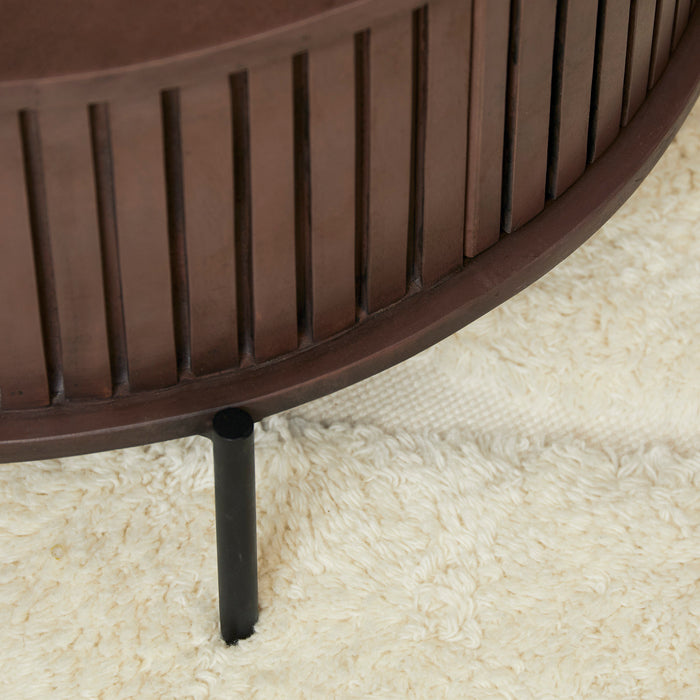 Salontafel Madison Bruin 80 cm Rond 80x80x40 cm-Salontafels-Starfurn