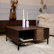 Salontafel Madison Bruin 80 cm Vierkant 80x80x40 cm-Salontafels-Starfurn