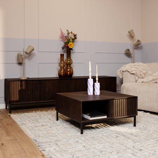 Salontafel Madison Bruin 80 cm Vierkant 80x80x40 cm-Salontafels-Starfurn