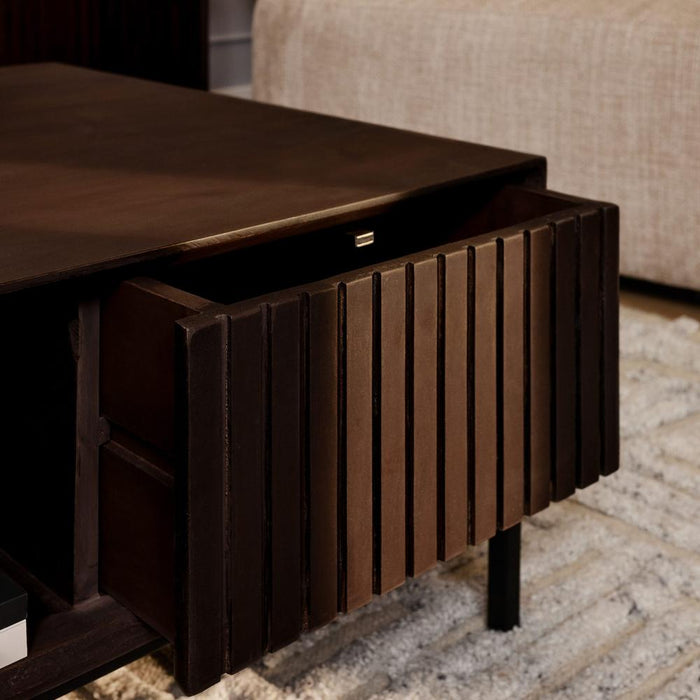 Salontafel Madison Bruin - 80 cm - Vierkant-Salontafels-Starfurn