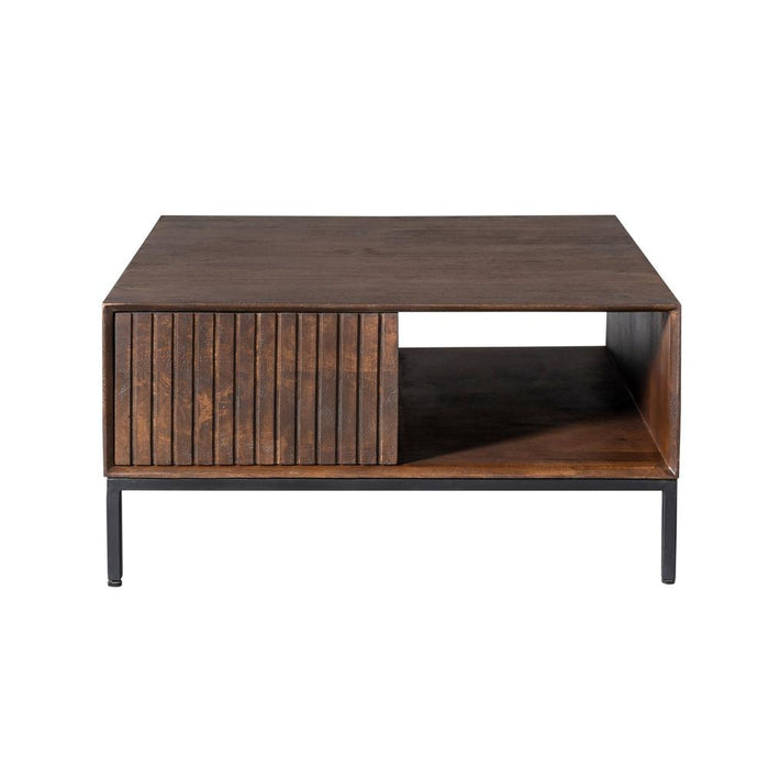 Salontafel Madison Bruin - 80 cm - Vierkant-Salontafels-Starfurn