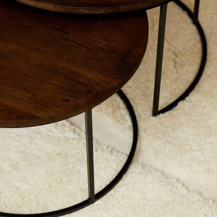 Salontafel Madison Bruin Bruin Mangohout 70 cm-Salontafels-Starfurn