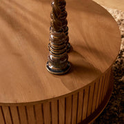 Salontafel Madison Naturel 80 cm Rond 80x80x40 cm-Salontafels-Starfurn