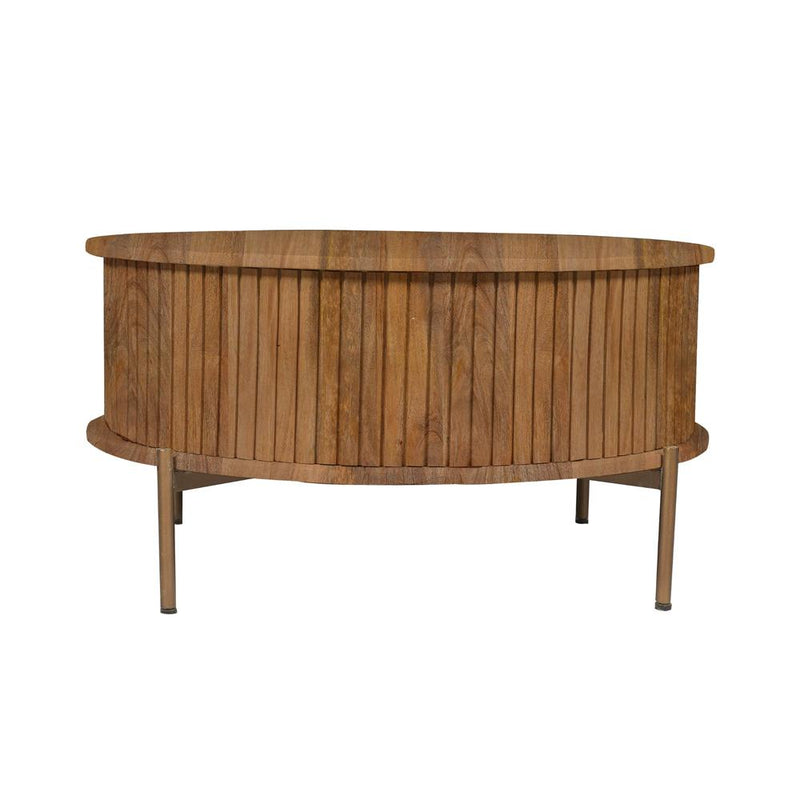 Salontafel Madison Naturel 80 cm Rond 80x80x40 cm-Salontafels-Starfurn