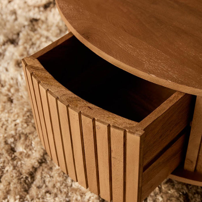 Salontafel Madison Naturel - 80 cm - Rond-Salontafels-Starfurn