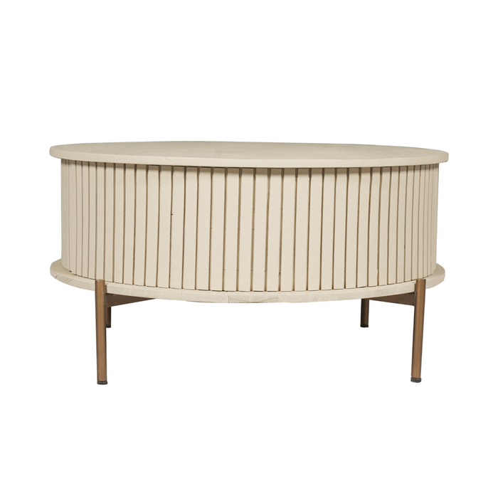 Salontafel Madison Sand | 80 cm | Rond-Salontafels-Starfurn
