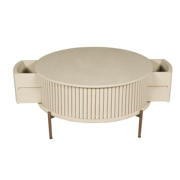 Salontafel Madison Sand | 80 cm | Rond-Salontafels-Starfurn