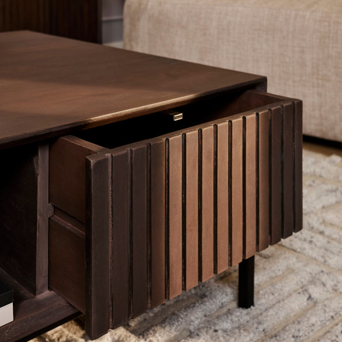 Salontafel Madison Walnoot | 80x80 cm-Salontafels-Starfurn