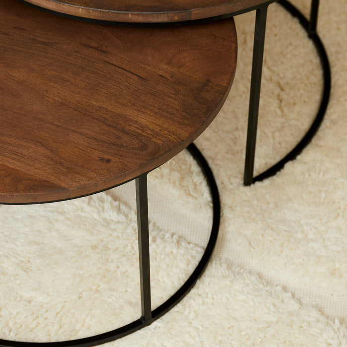 Salontafel Madison Walnoot | Set van 2-Salontafels-Starfurn