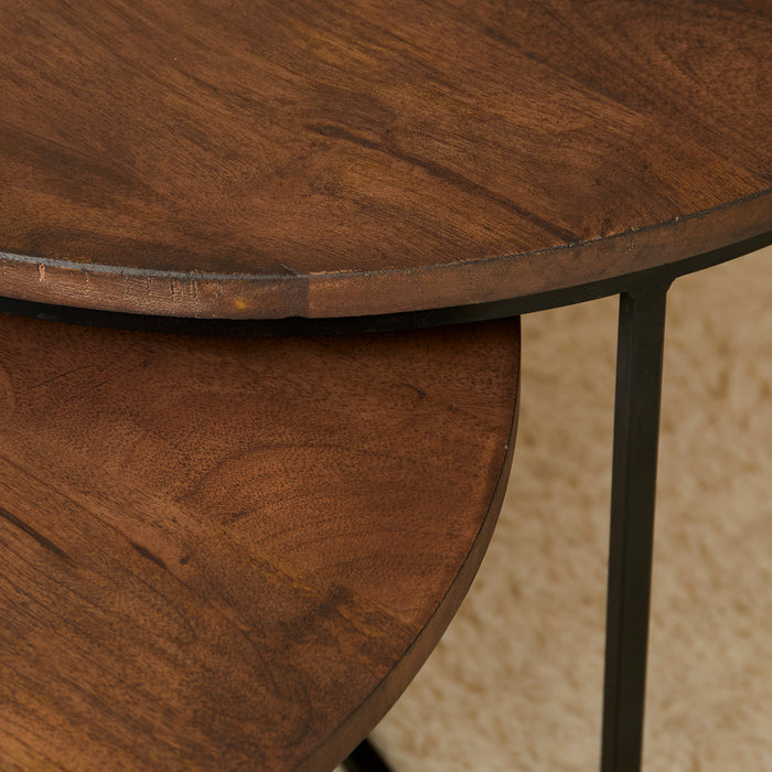 Salontafel Madison Walnoot | Set van 2-Salontafels-Starfurn