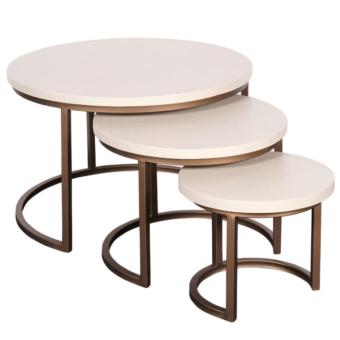Salontafel Madison Zand Mangohout 70 cm 70x70x45 cm-Salontafels-Starfurn