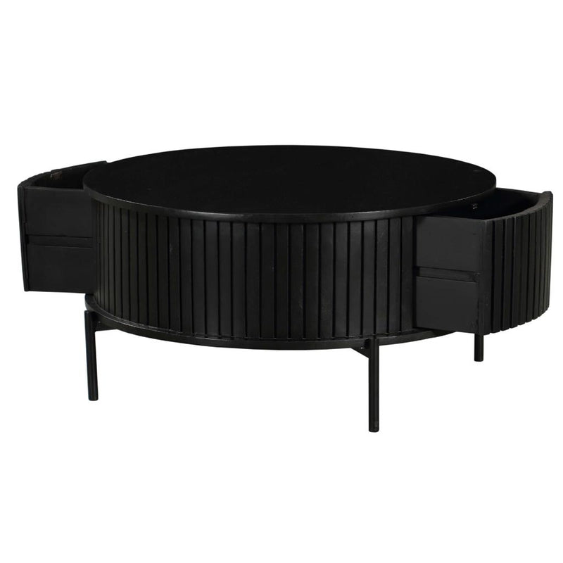 Salontafel Madison Zwart Metaal 80 cm 80x80x40 cm-Salontafels-Starfurn