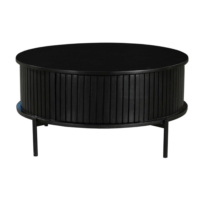 Salontafel Madison Zwart Metaal 80 cm-Salontafels-Starfurn