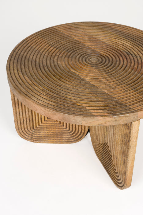 Salontafel Maeze Mango hout Bruin Ø60x40 cm-Salontafels-Creating Home