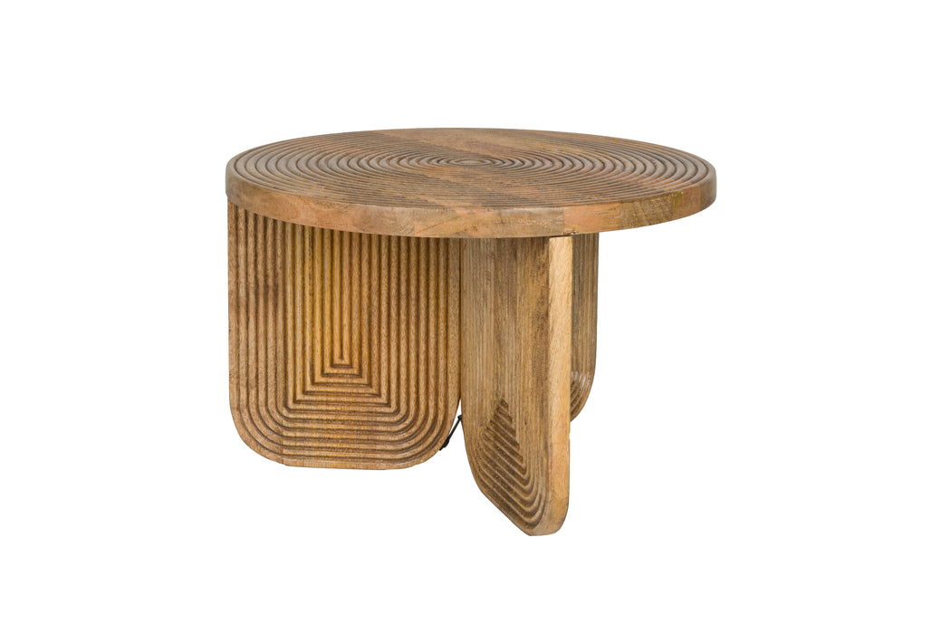 Salontafel Maeze Mango hout Bruin Ø60x40 cm-Salontafels-Creating Home