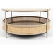 Salontafel Makoto MDF Beige Ø80x40 cm-Salontafels-Creating Home