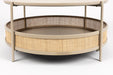 Salontafel Makoto MDF Beige Ø80x40 cm-Salontafels-Creating Home