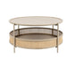 Salontafel Makoto MDF Beige Ø80x40 cm-Salontafels-Creating Home